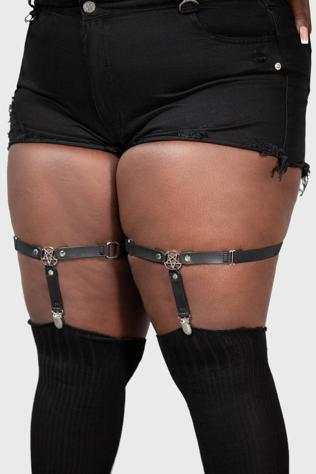 Star Strapped Garters - Resurrect Female Product Image