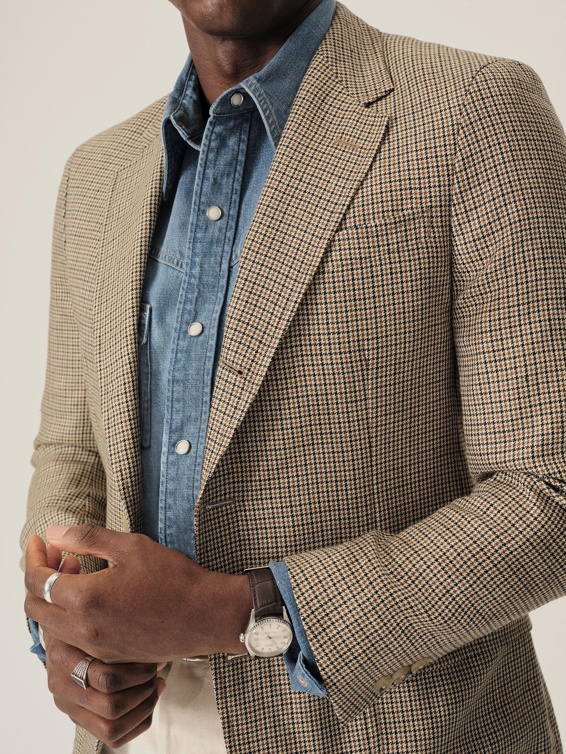 Russet Houndstooth Countryman Jacket Product Image