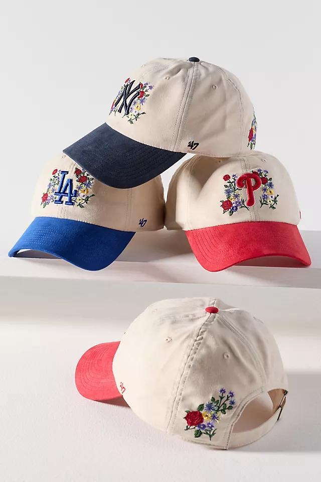 '47 Faux-Suede Floral Baseball Cap Product Image