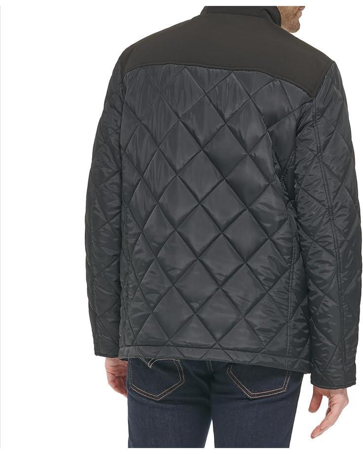 Wool Melton Stand Collar Jacket With Patch Pockets Product Image