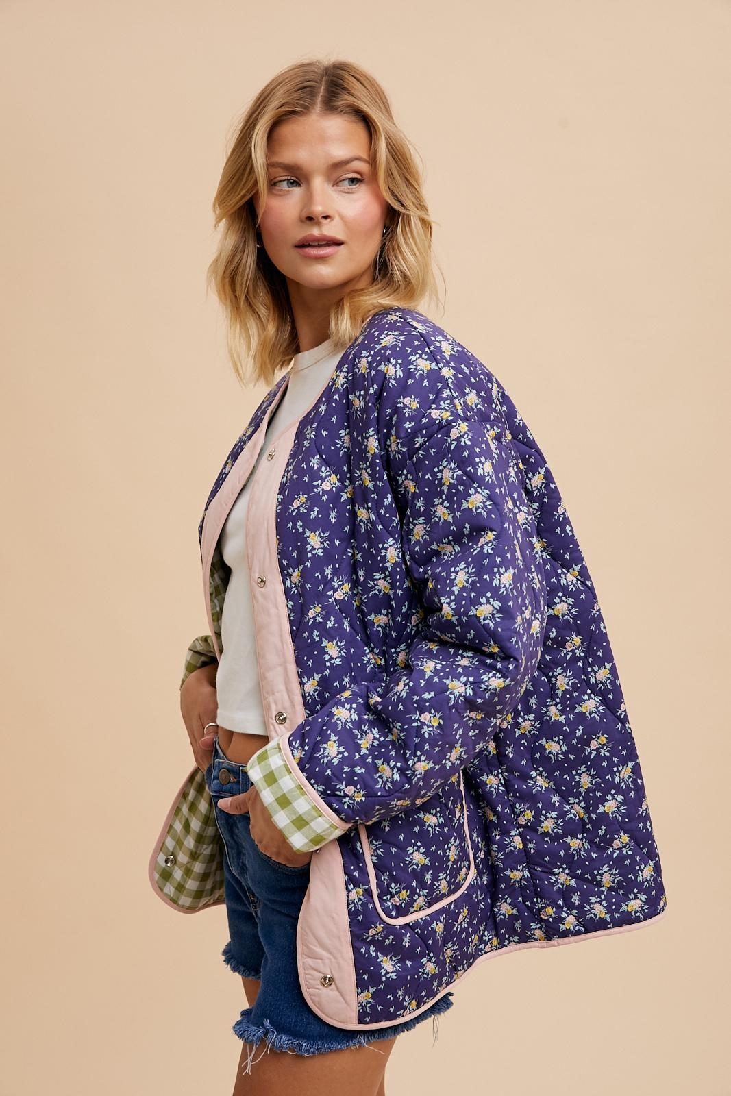 Reversible Quilted Floral Puffer Product Image