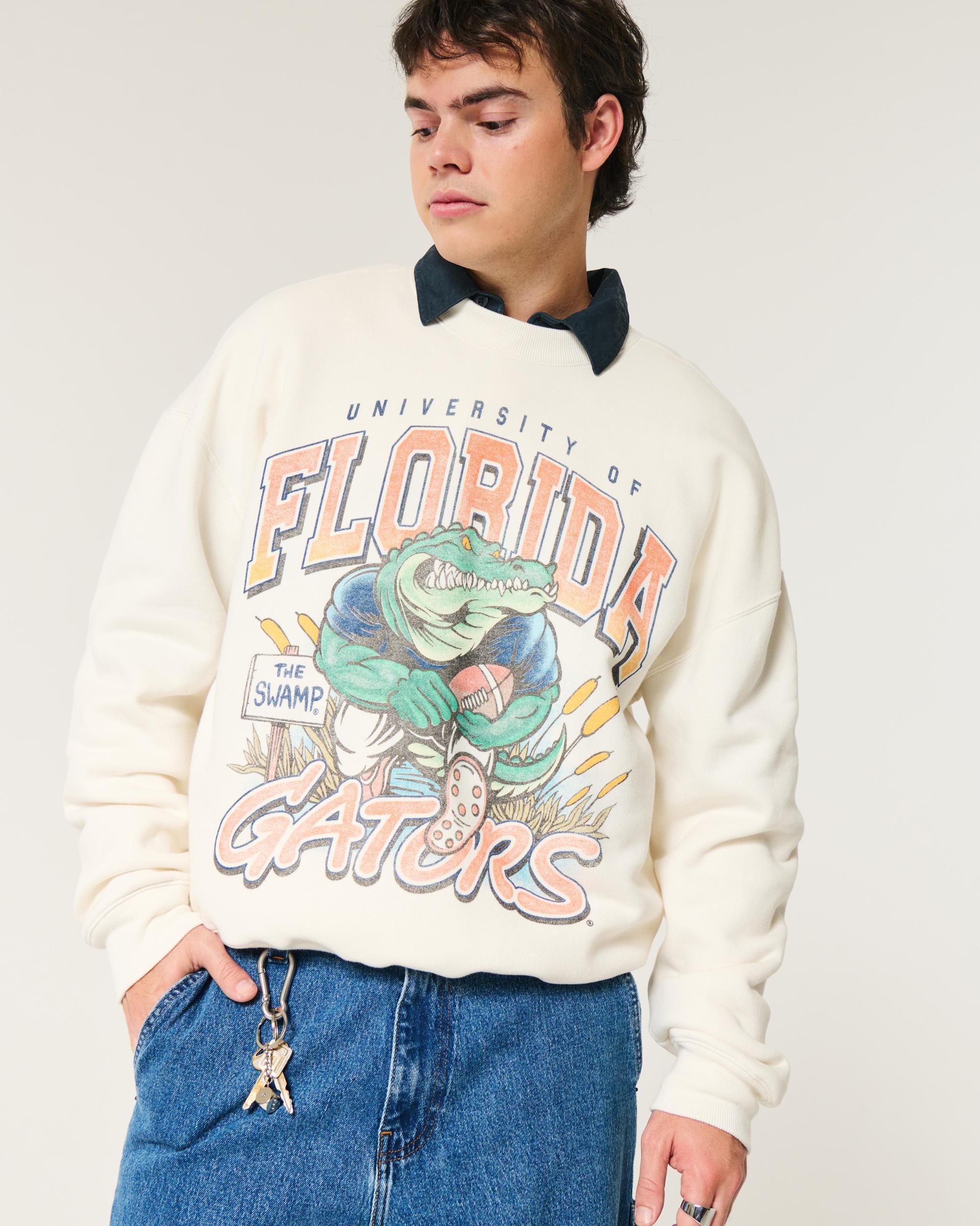Boxy Indiana University Hoosiers Graphic Crew Sweatshirt Product Image