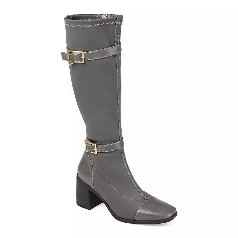 Journee Collection Gaibree Womens Buckle Knee-High Boots Product Image