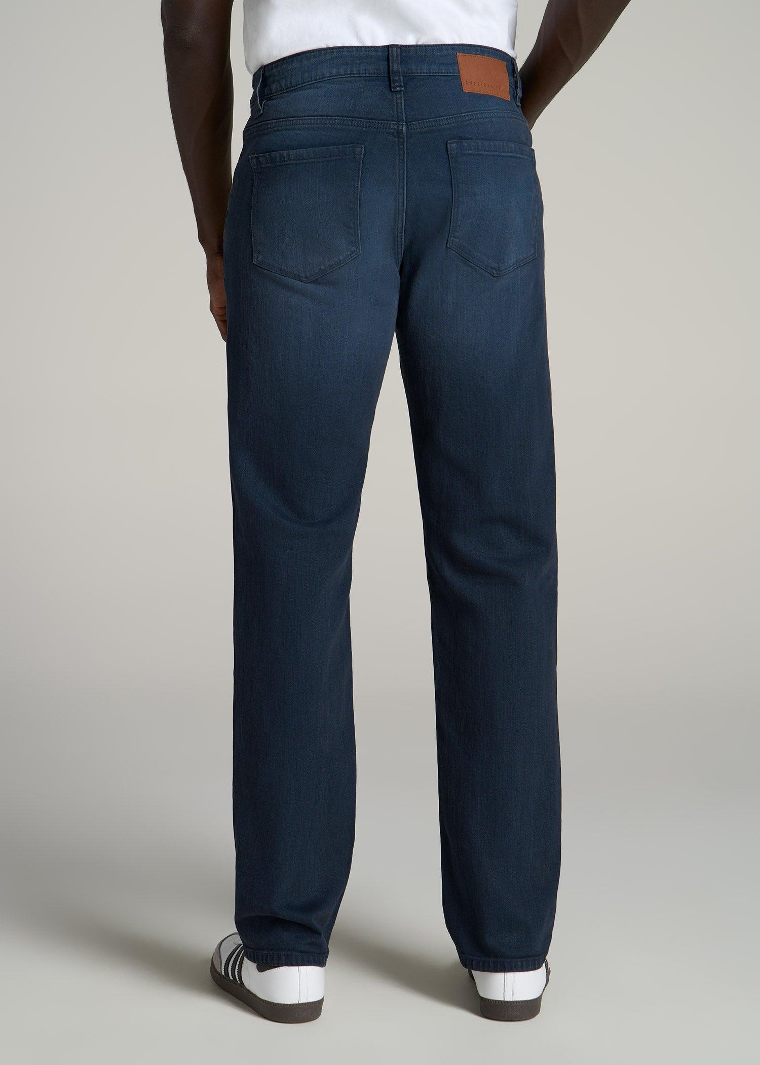 J1 STRAIGHT LEG Jeans for Tall Men in Faded Blue Black Product Image