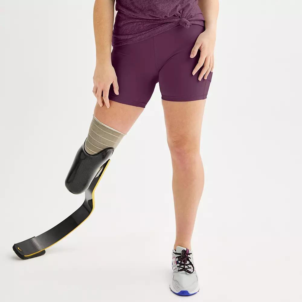 Women's Tek Gear® Adaptive Ultrastretch Bike Shorts, Size: Medium, Mineral Black Product Image