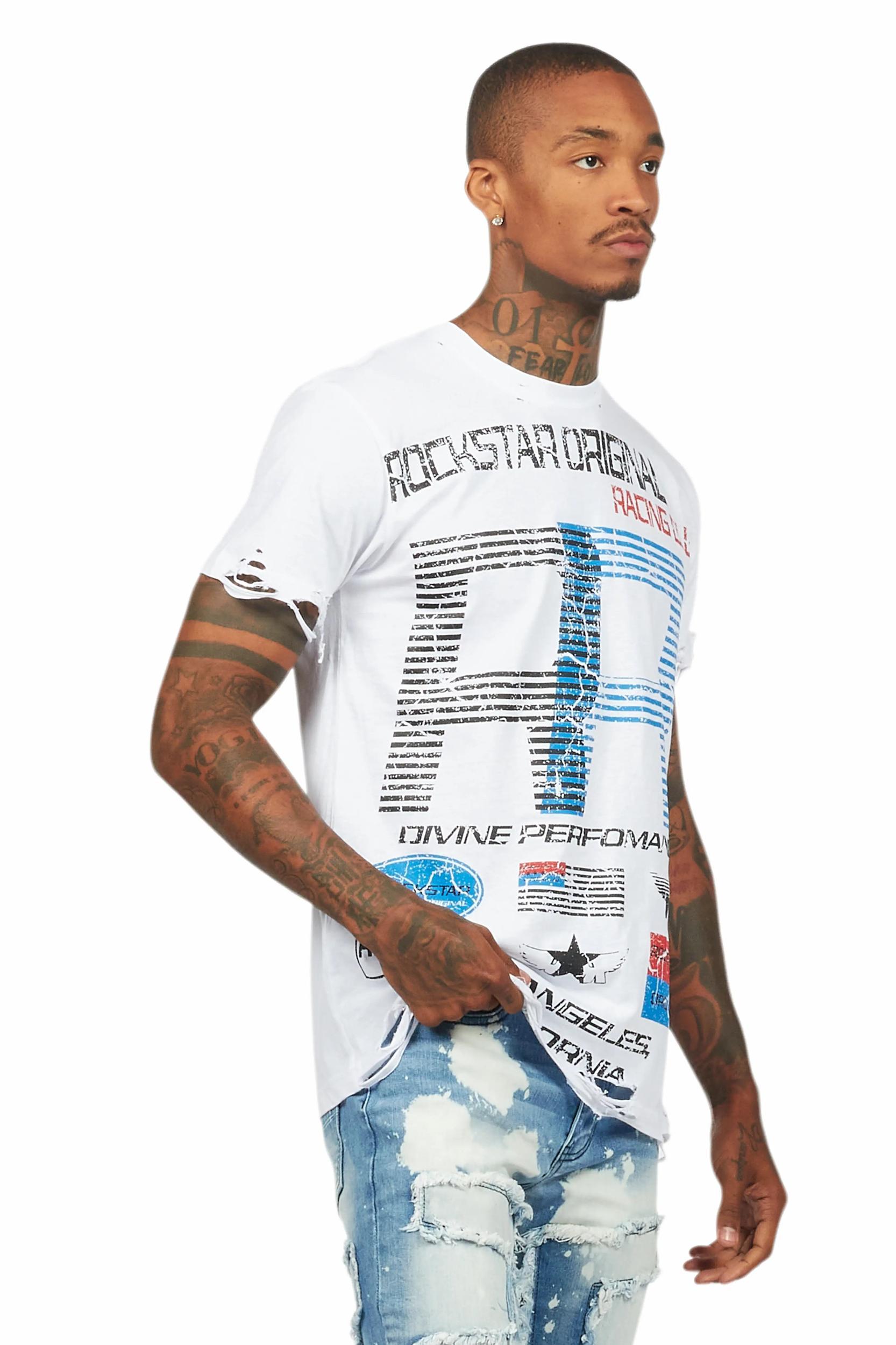 RSO Racing Club White Graphic T-Shirt Male Product Image