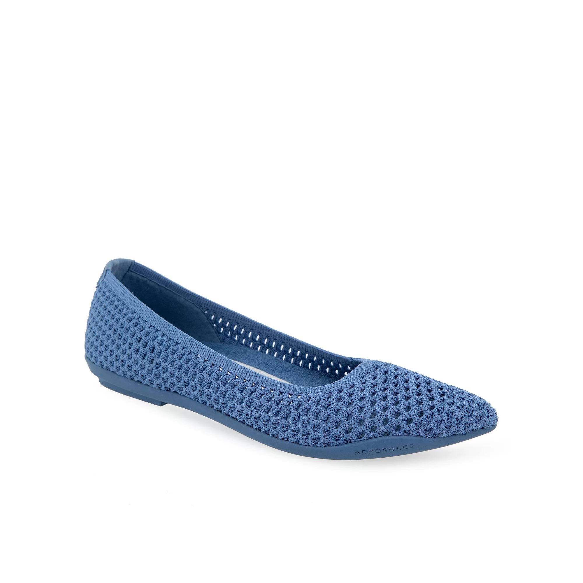 Aerosoles Danielle Women's Knit Ballet Flats, Size: 5.5 Medium, Blue Jean Product Image