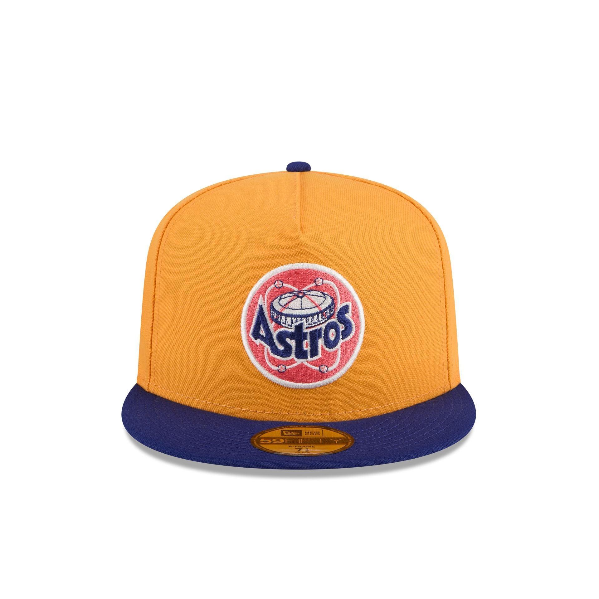 Houston Astros Gold 59FIFTY A-Frame Fitted Hat Male Product Image