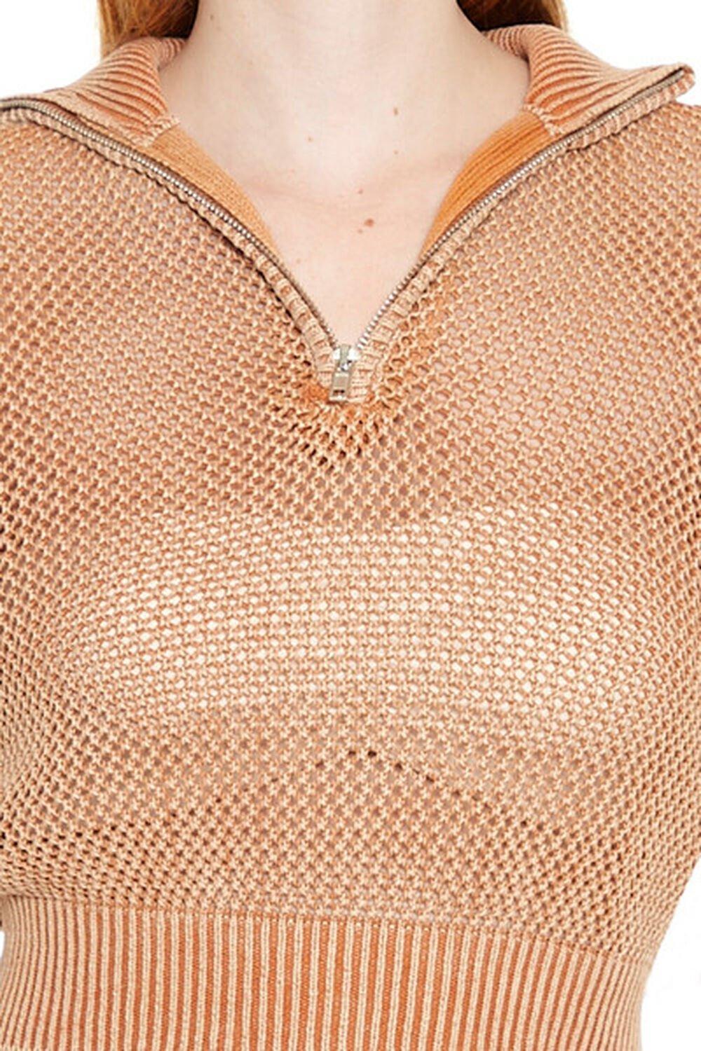 Sweater-Knit Netted Pullover | Forever 21 Product Image