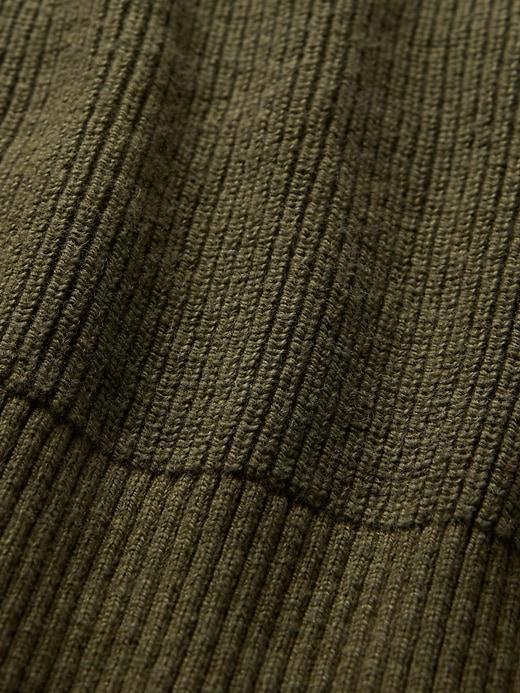 Shaker-Stitch Mini Sweater Dress Product Image