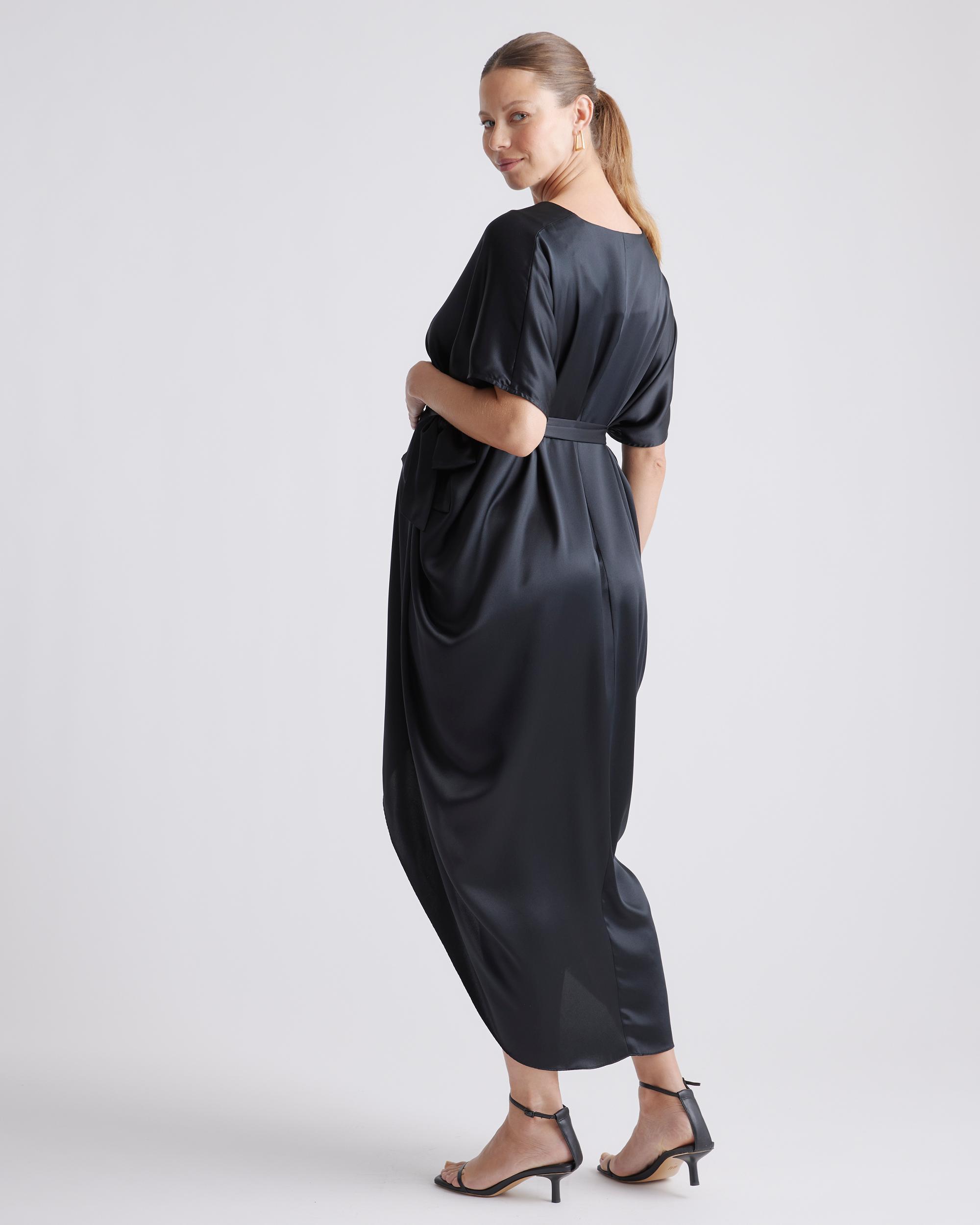 Quince | Women's Maternity Dress Silk Product Image