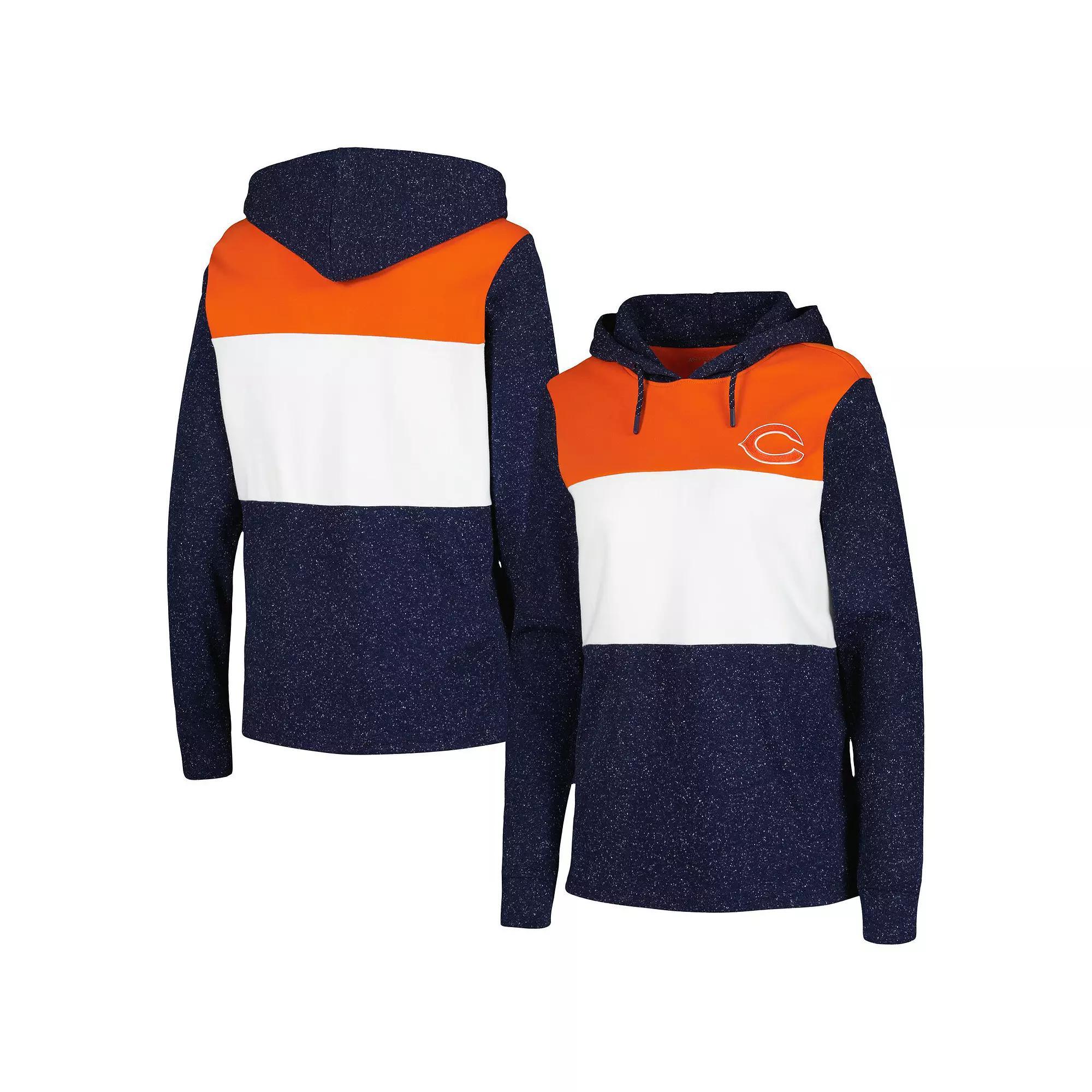 Women's Antigua Navy Chicago Bears Wicket Pullover Hoodie, Size: XL, Blue Product Image