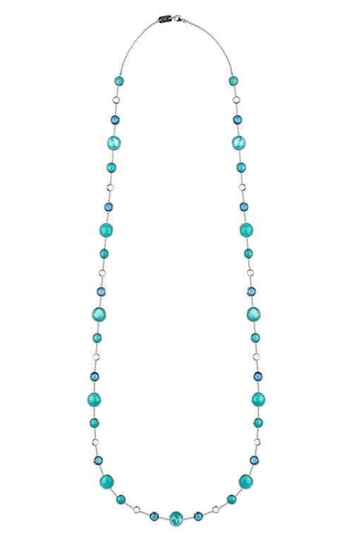 Ippolita Sterling Silver Lollipop Lollitini Blue Gemstone Long Necklace, 36 Product Image