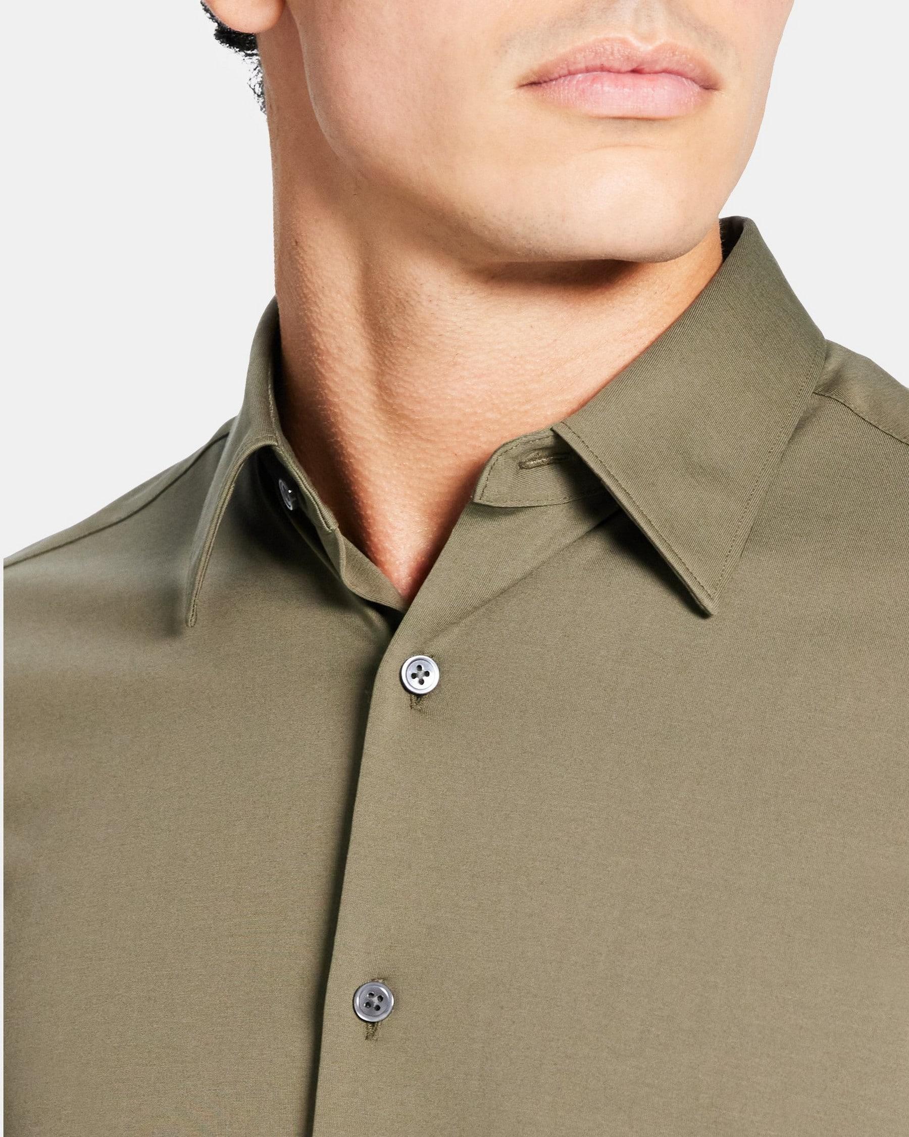 Tailored Shirt in Structure Knit Product Image