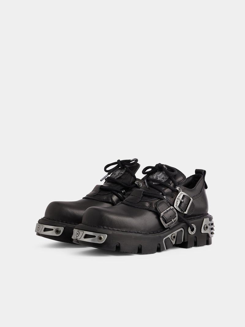 RABANNE x NEW ROCK BLACK SHOES Product Image
