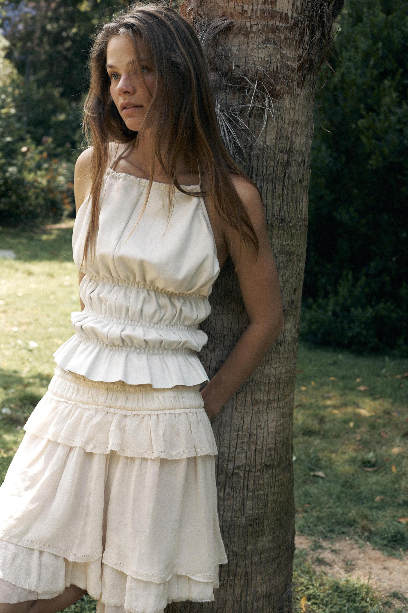 LIMITED EDITION GEORGETTE RUFFLE SKIRT Product Image
