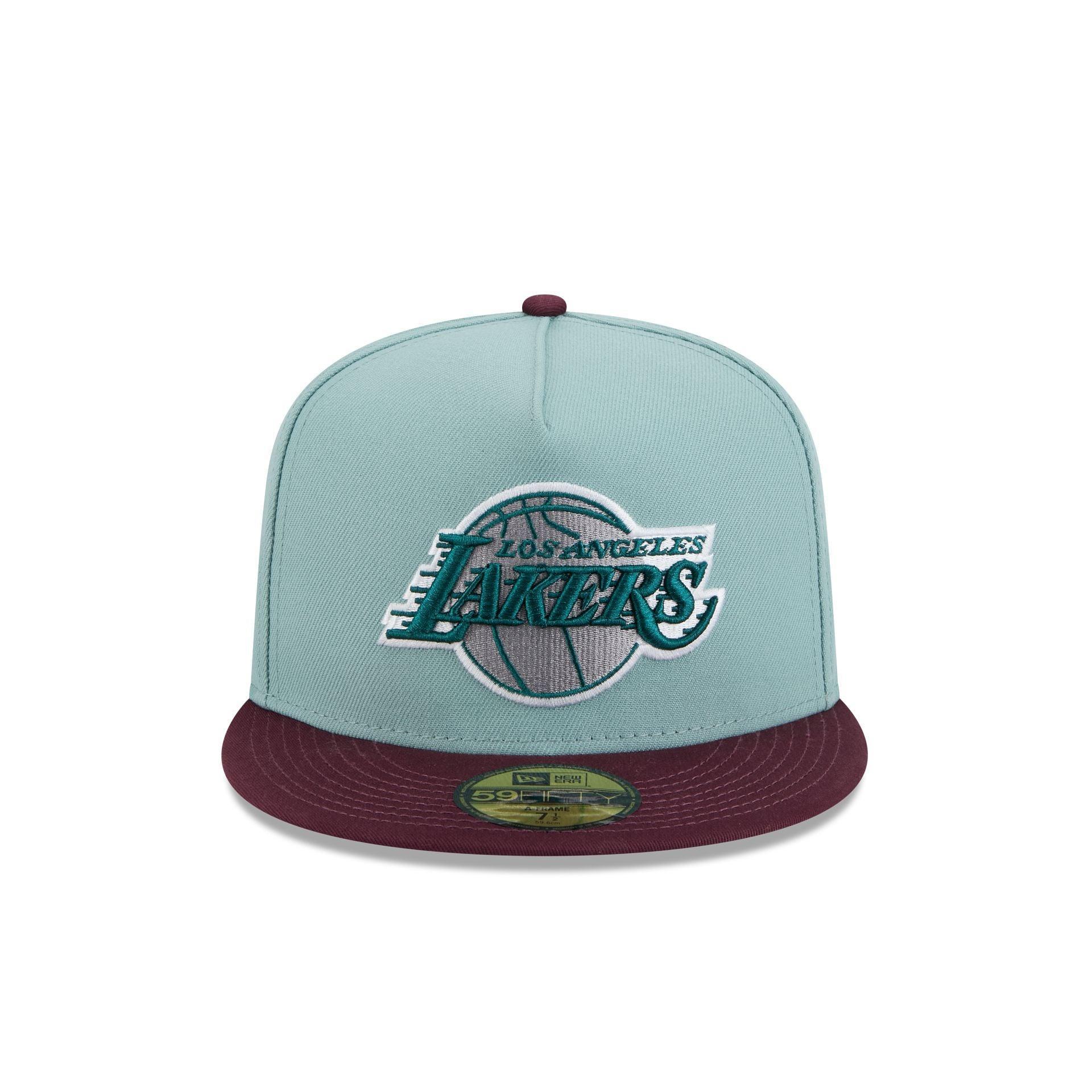 Los Angeles Lakers Beach Kiss Blue 59FIFTY A-Frame Fitted Hat Male Product Image