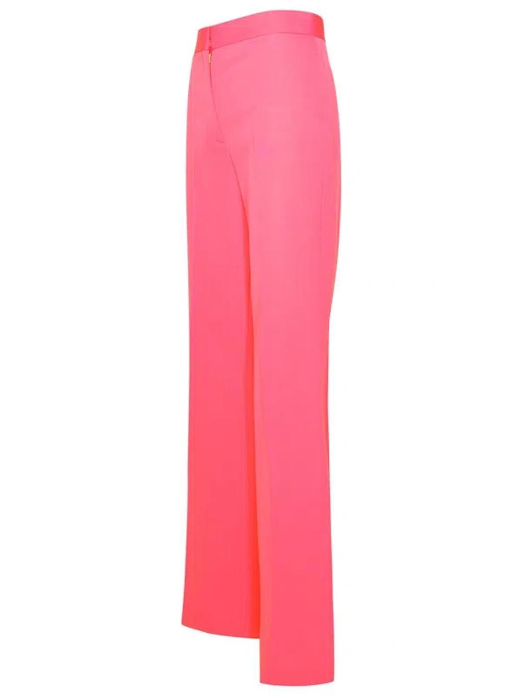 STELLA MCCARTNEY Watermelon Wool Blend Pants In Pink Product Image