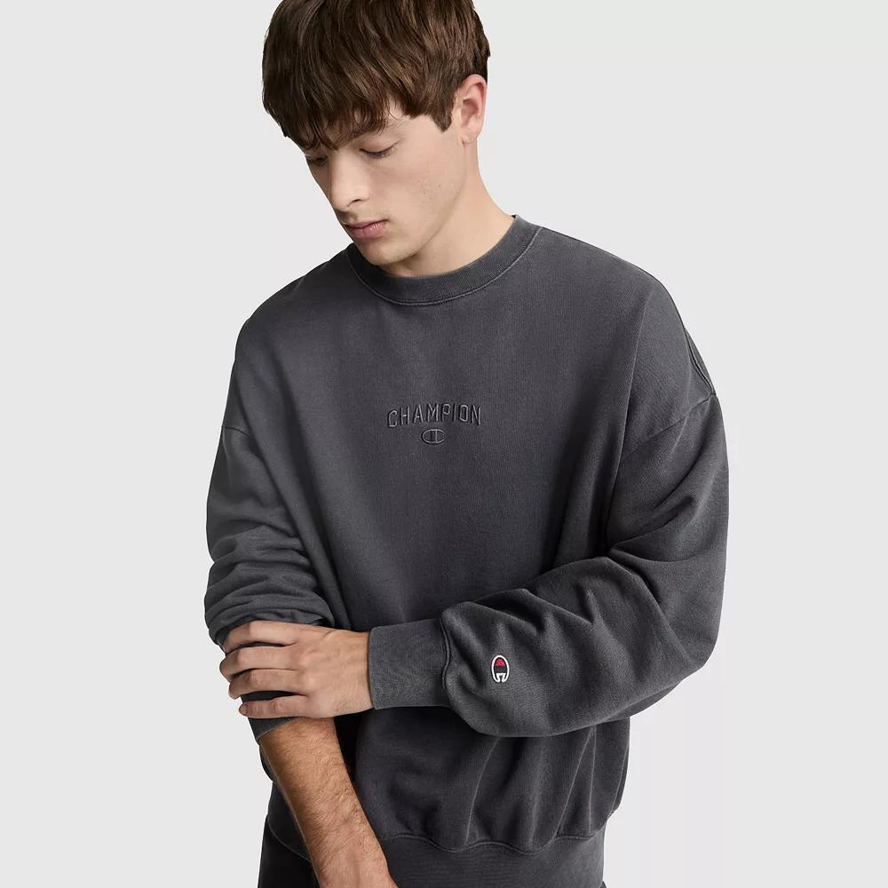 Men's Champion® Vintage Wash Crewneck Sweatshirt, Size: Large, Nine Iron Product Image