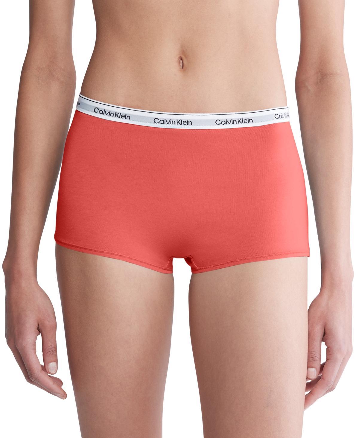 Calvin Klein Women's Modern Logo Boyshort - Grey - XS Product Image