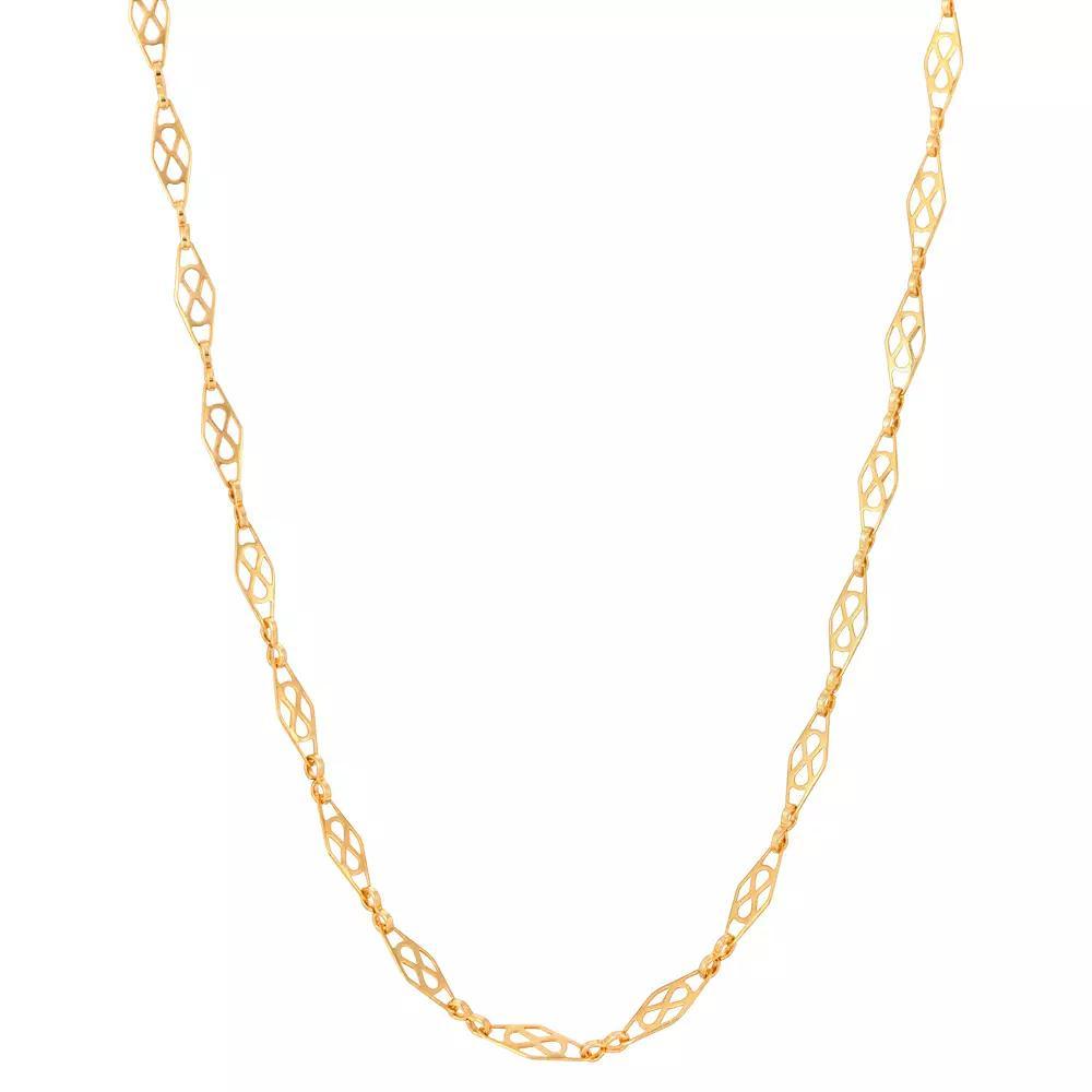 1928 Gold Tone Fancy Link Chain Necklace, Womens, Yellow Product Image