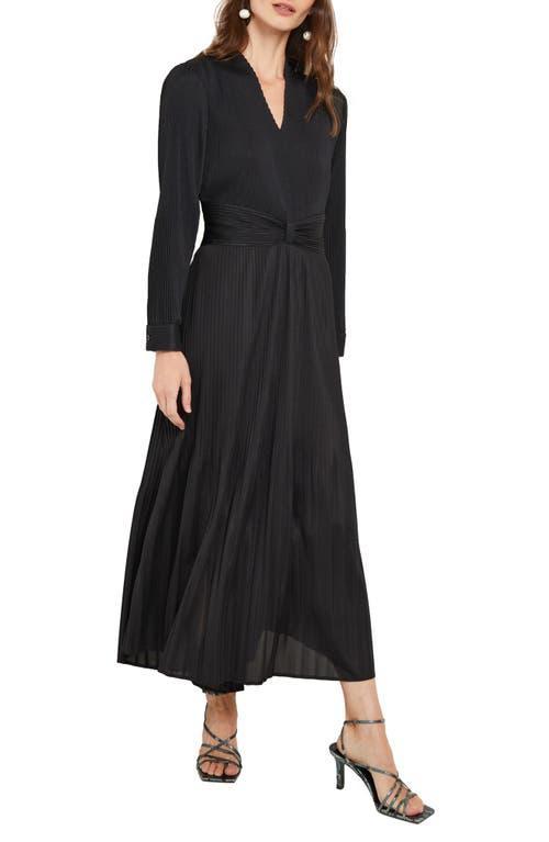 Womens Pleated Fit & Flare Maxi Dress Product Image