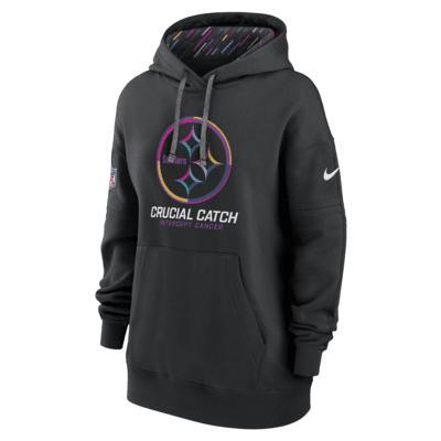 Pittsburgh Steelers Crucial Catch Club Nike Womens NFL Pullover Hoodie Product Image