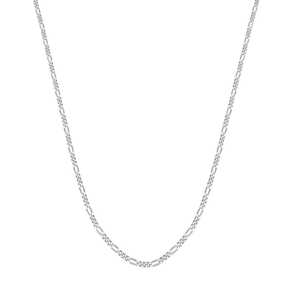 PRIMROSE Sterling Silver Polished Figaro Chain Necklace, Women's, Size: 20" Product Image