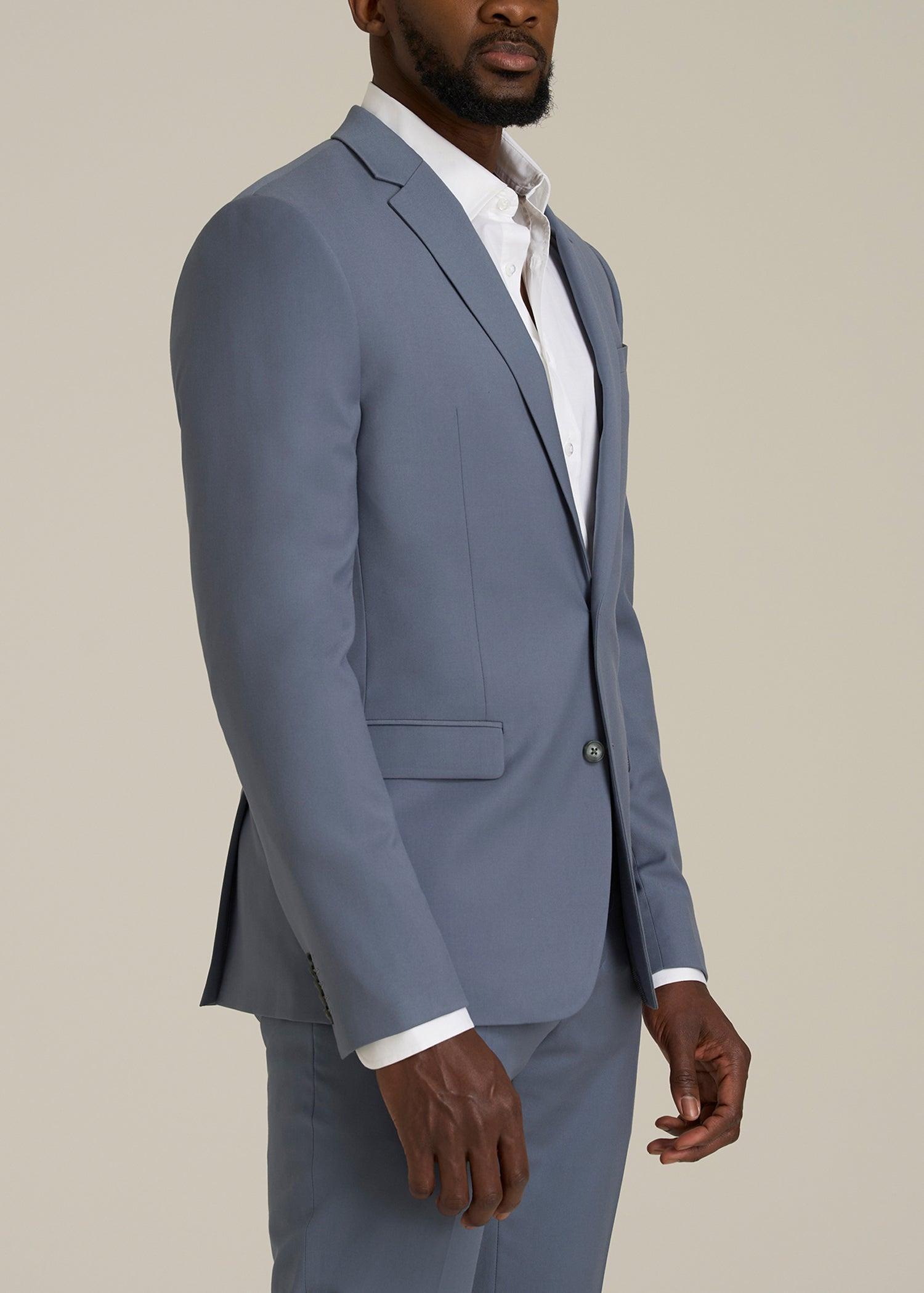 Suit Jacket for Tall Men in Blue Slate Product Image