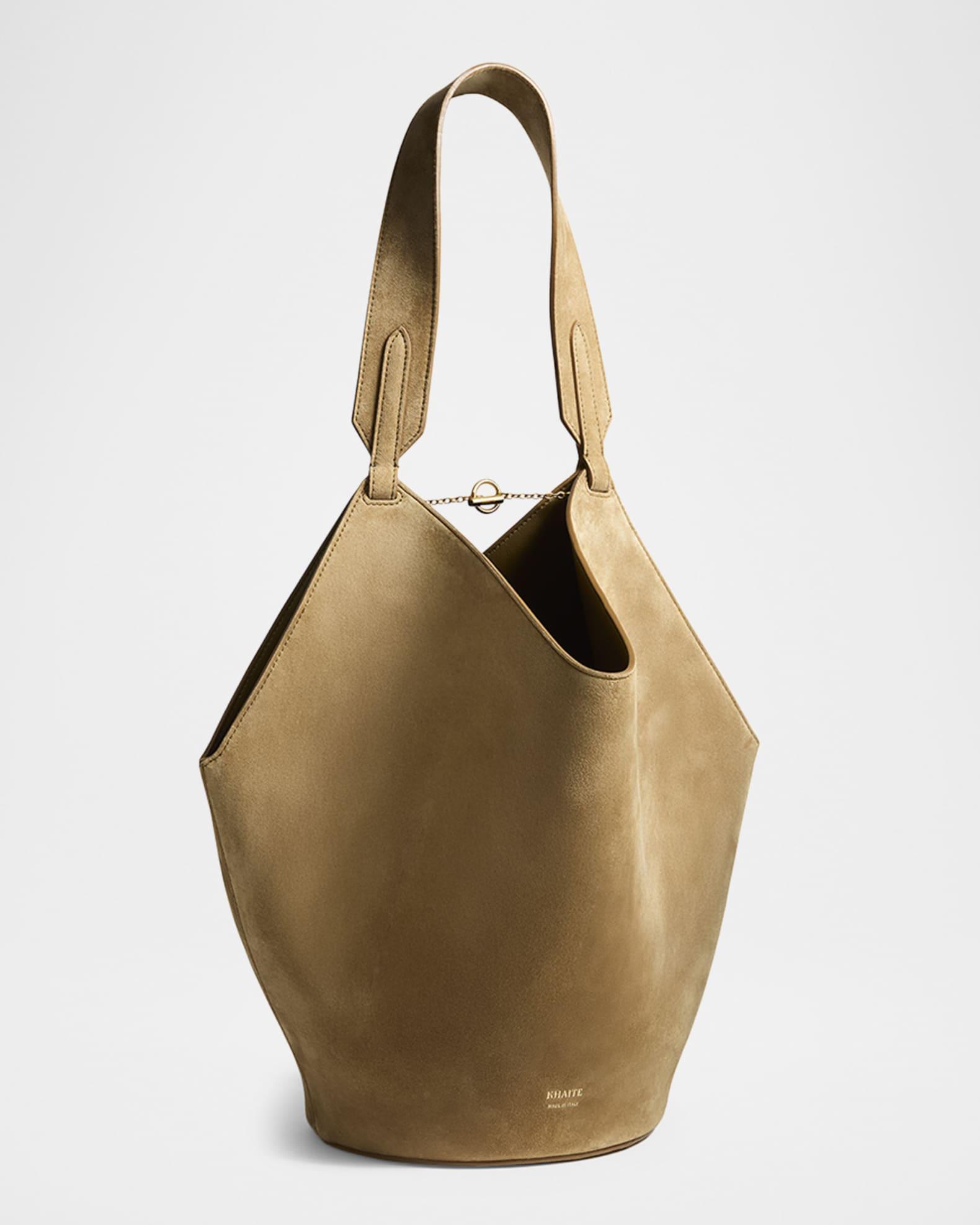 Lotus Small Suede Tote Bag Product Image