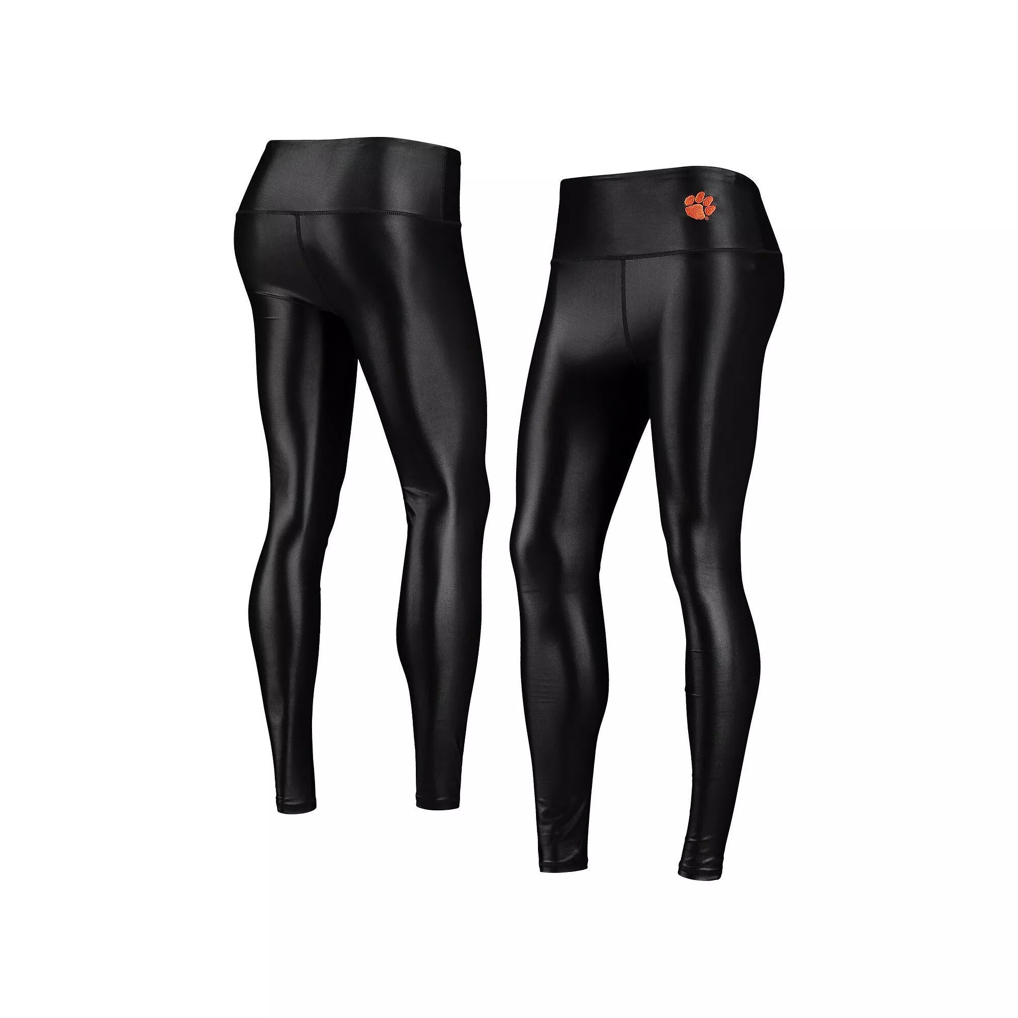 Womens ZooZatz Clemson Tigers Shine Liquid Leggings Product Image