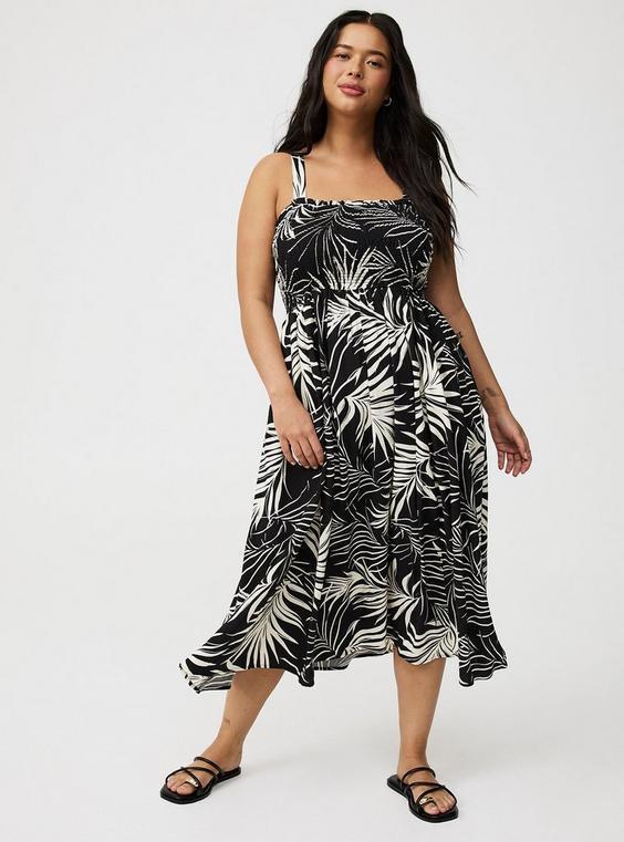 Midi Smocked Bodice Dress Product Image