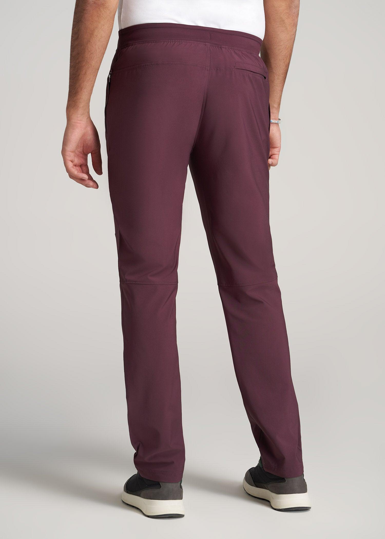 Men's Tall Stretch Woven Training Pant in Maroon Male Product Image