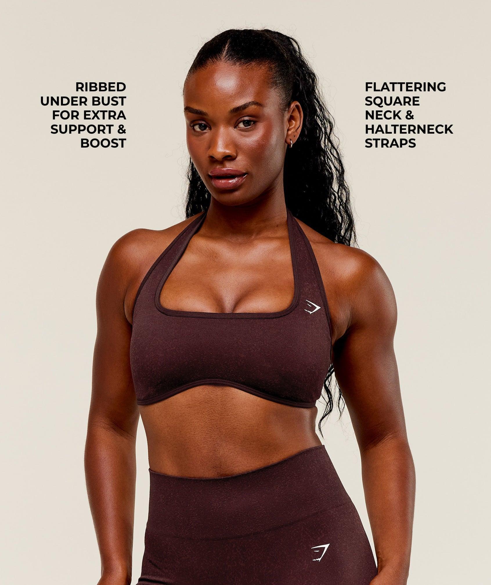 Adapt Fleck x Whitney Halterneck Sports Bra Product Image