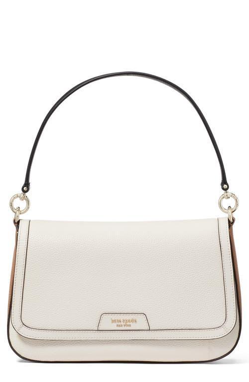 kate spade new york Hudson Color Blocked Pebbled Leather Flap Shoulder Bag Product Image