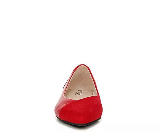 LifeStride Promise Women's Pointed Toe Flats, Size: 8.5 Wide, Red Red Product Image