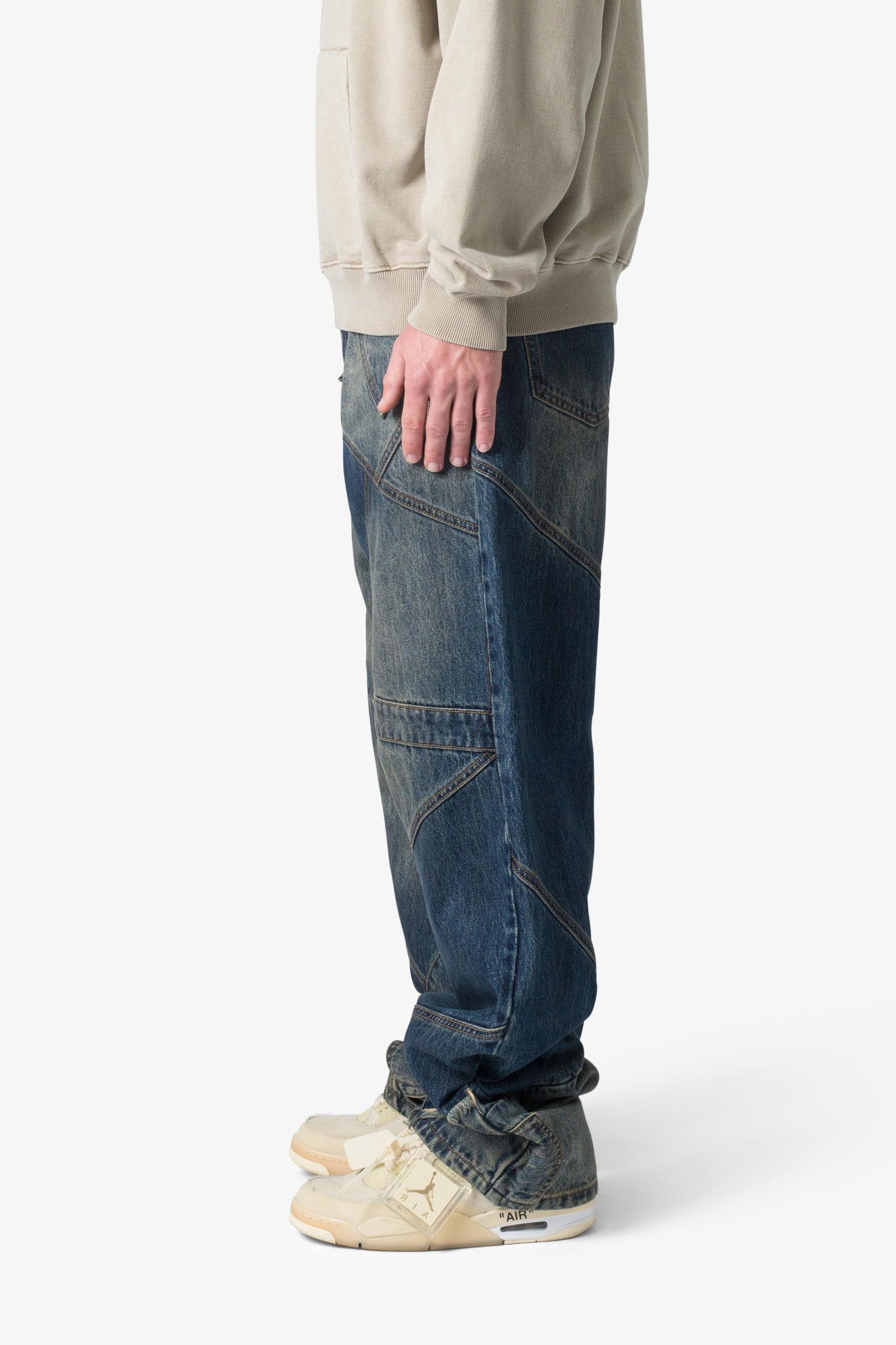 Ultra Baggy Upcycled Denim - Blue Product Image