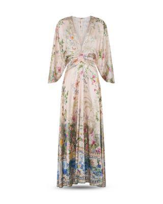 Petal Sleeve Long Dress Product Image