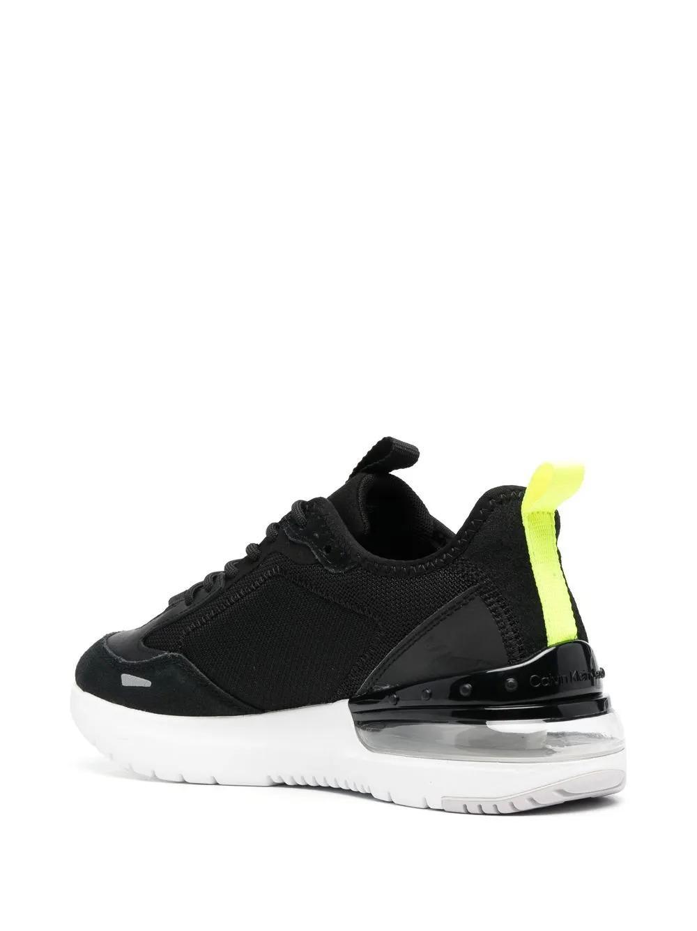 logo-print panelled sneakers Product Image