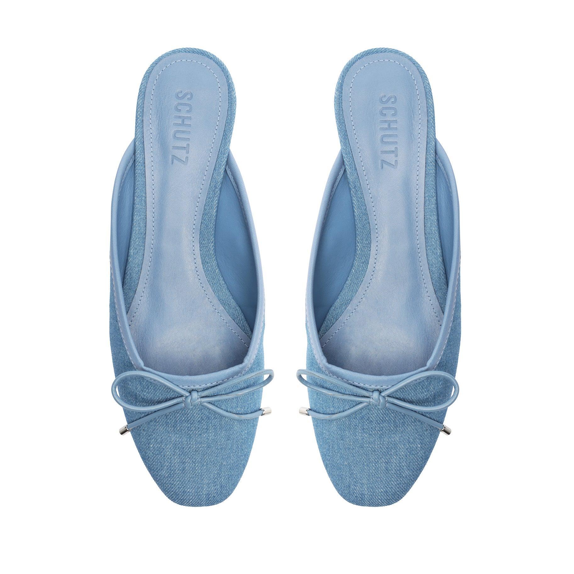 Arissa Denim Mule Flat Product Image