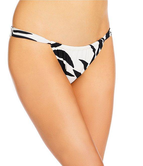 GB Leaf Print Tanga High Leg Hipster Swim Bottom Product Image