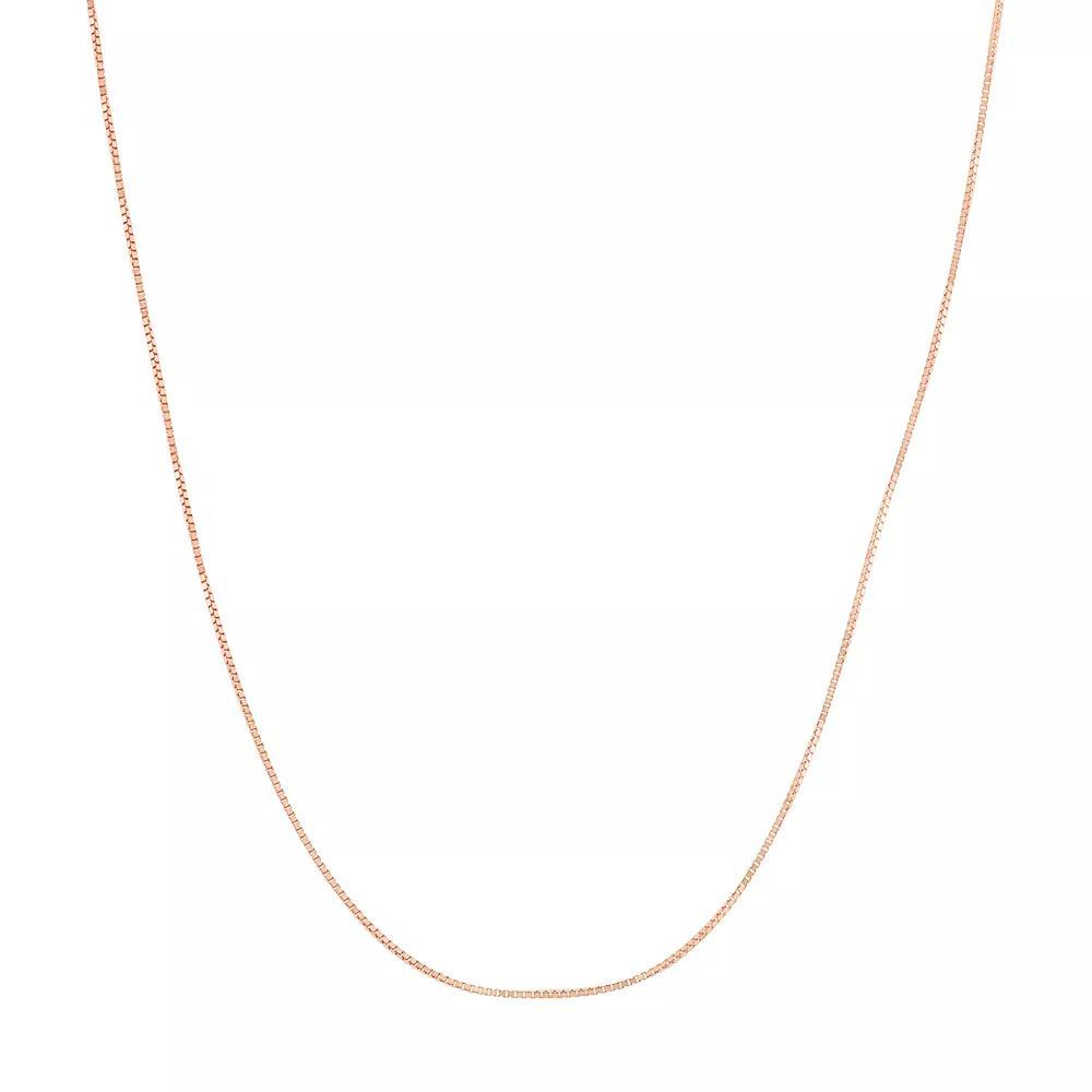 Jordan Blue 10k Gold Adjustable Box Chain Necklace - 22 in., Women's, Size: 22", Pink Product Image
