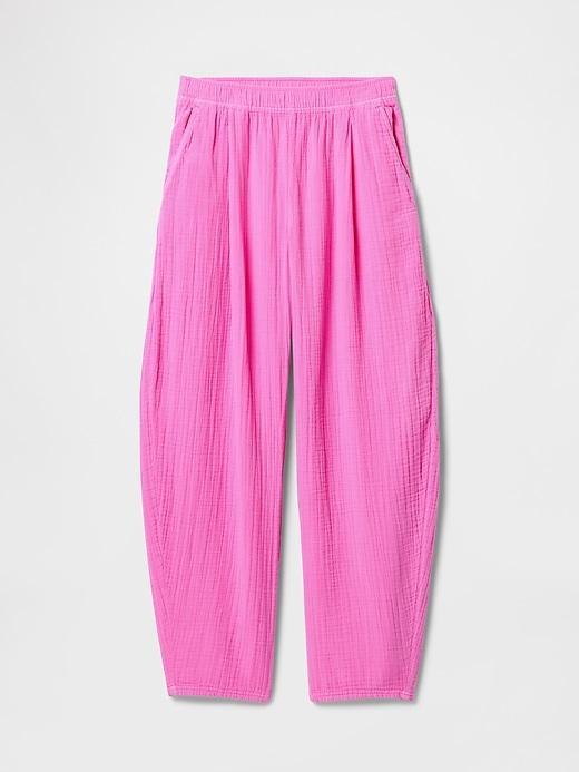 Cotton Gauze Easy Barrel Pants Product Image