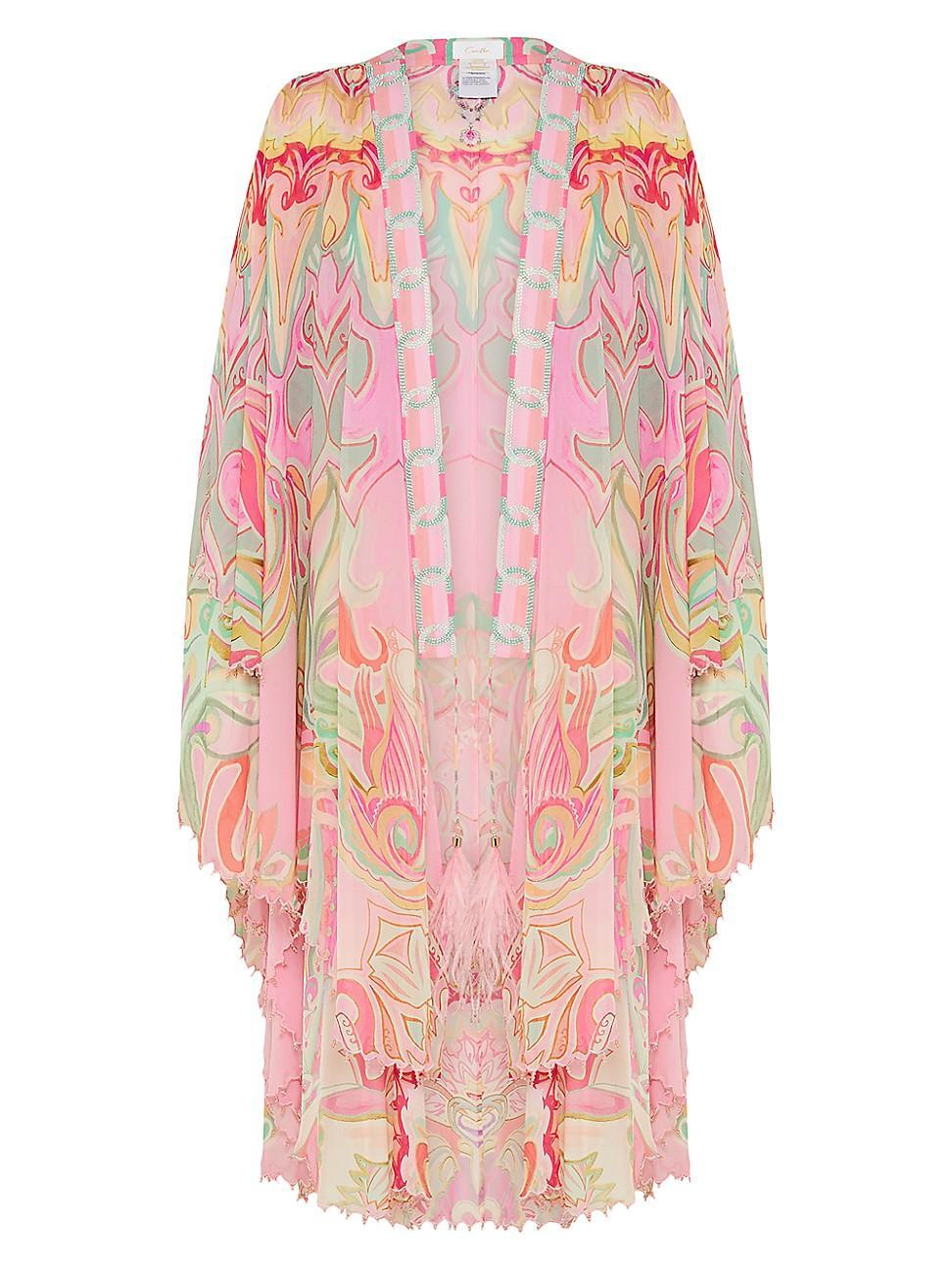 Womens Scalloped-Edge Layer Tea Jacket Product Image