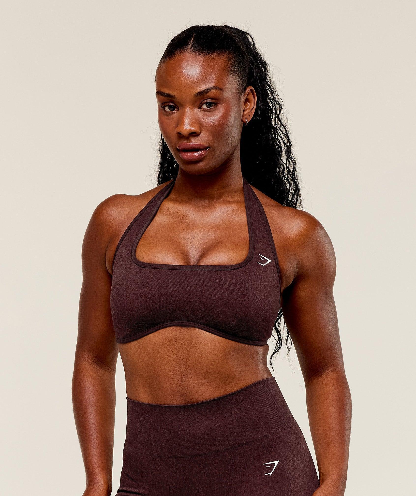 Adapt Fleck x Whitney Halterneck Sports Bra Product Image