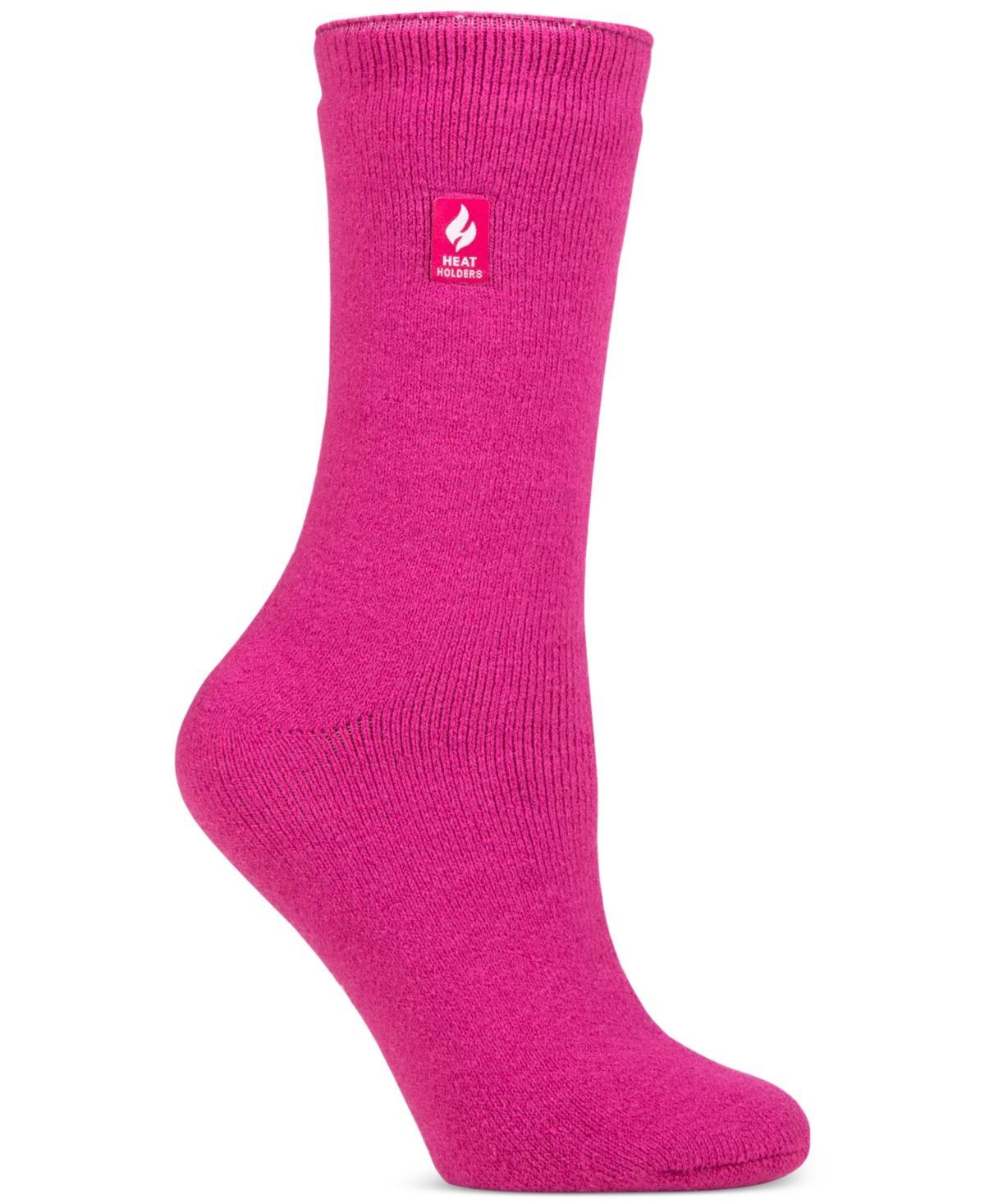 Womens Heat Holders Camellia Solid Crew Socks Product Image