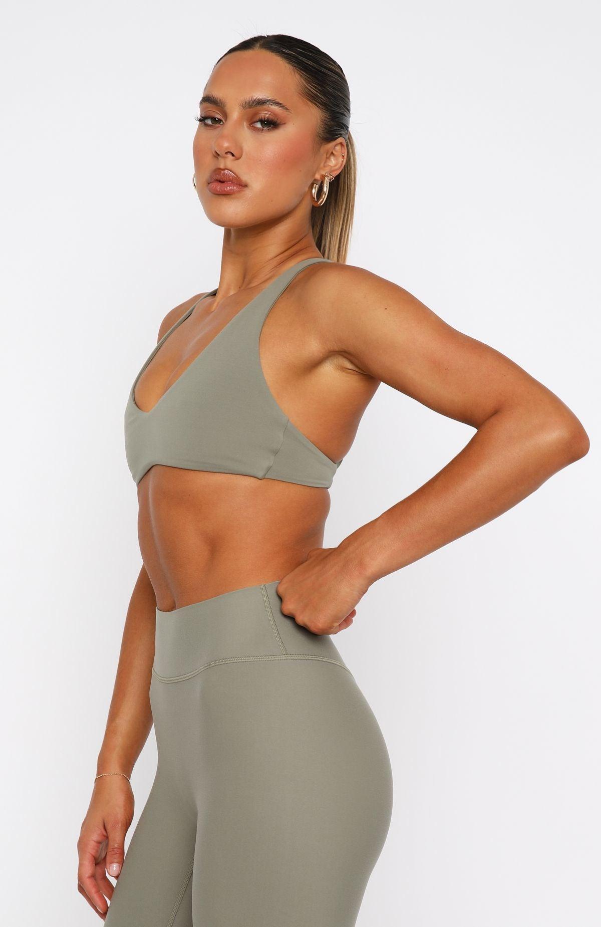 Energize Me Sports Bra Olive Product Image