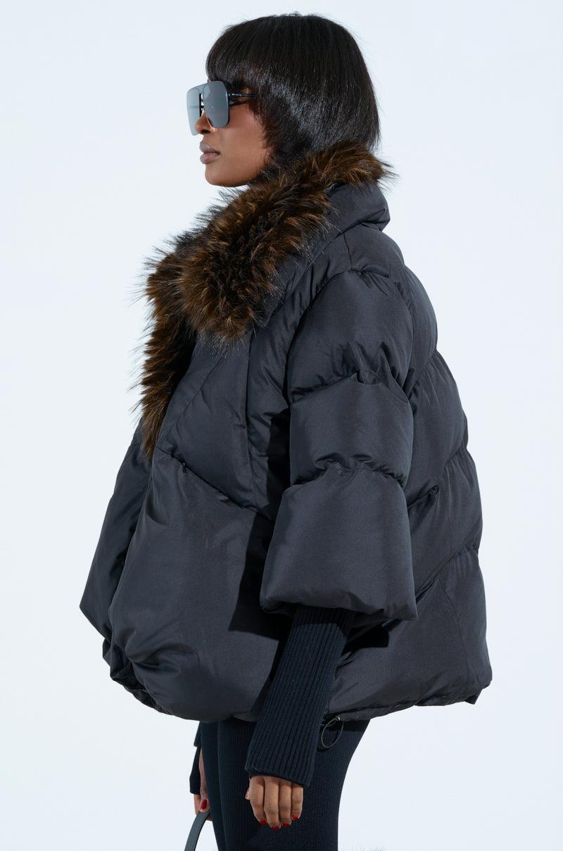 FIRESIDE FUR TRIM PUFFER Product Image