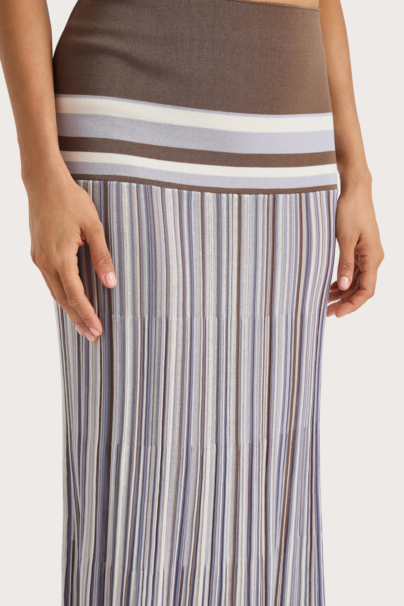 Citara Strapless Top Pale Blue Stripe Product Image