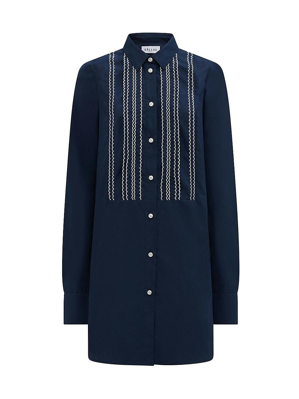 Womens Mattia Embroidered Shirt Dress Product Image